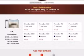 Все версии iPhone Duo в сети TopZone уже недоступны для предзаказа.