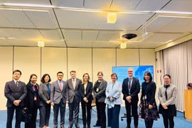 Межведомственная делегация с участием представителей IPU, INTERPOL и UNODC. Фото: ВИА.