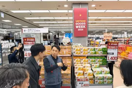 Вьетнамские товары представлены в магазине Lotte Mart на вокзале Сеула. Фото: ВИА.