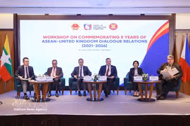 Участники семинара АСЕАН – Великобритания, посвящённого 5-летию установления отношений Диалогового партнёрства. Фото: ВИА.
