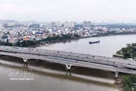 Линия метро «Бентхань – Шуойтьен» проходит через реку Сайгон. Фото: ВИА.