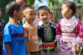 Ученики детского сада Баолам, уезд Баолак, провинция Каобанг. (Фото: Vietnam+)