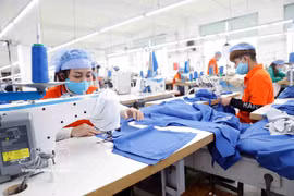 Пошив экспортной текстильной продукции для японского рынка на швейной компании Hung Viet в провинции Хынгйен. Фото: ВИА.
