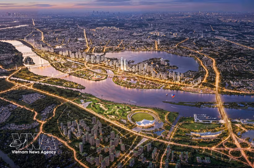 Перспективный вид проспекта вдоль Красной реки (Фото: ВИА)