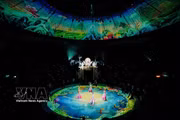 Технология 3D Mapping выводит цирковой спектакль «Горный бог и водное чудовище» на новый уровень