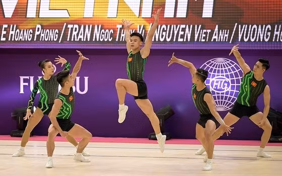 Вьетнам выиграл золото на чемпионате мира по аэробике ảnh 2 Вьетнам выиграл золото на чемпионате мира по аэробике ảnh 2