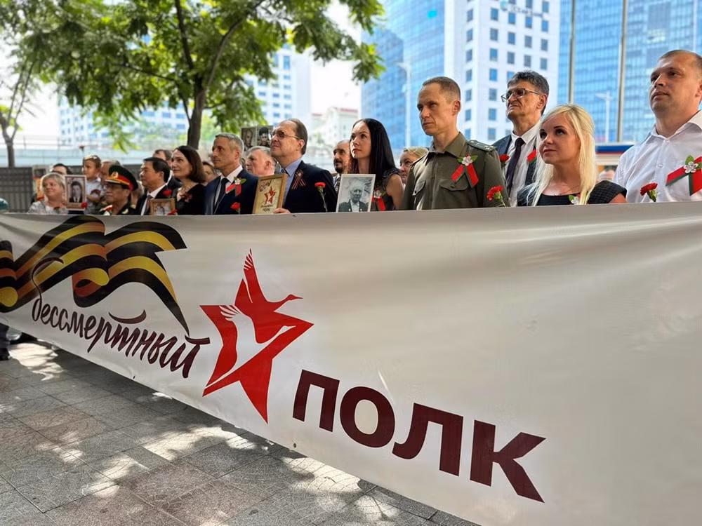 Посольства России и Беларуси отмечают День Победы ảnh 1