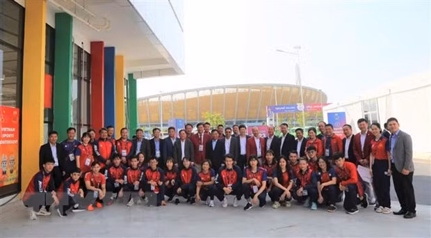 SEA Games 32: Вьетнамская спортивная делегация плказывает роль посланника мира ảnh 2