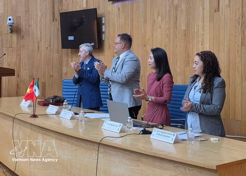 Руководитель Торгового представительства Вьетнама в Мексике Нгуен Тхи Чанг на мероприятии. Фото: ВИА.