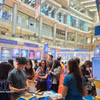 Стенд Vietnam Airlines на выставке ASTINDO Travel Fair 2026 привлекает большое число посетителей. (Фото: ВИА) 