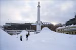 Снежная буря парализовала транспортное сообщение в Финляндии. Фото: AFP/ВИА.