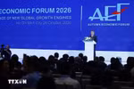 Премьер-министр Ле Минь Хынг выступает на пленарном заседании высокого уровня Осеннего экономического форума 2026 года (АЭФ-2026). Фото: ВИА.