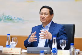Премьер-министр Фам Минь Тьинь, депутат НС от города Кантхо, выступает с речью (Фото: ВИА)