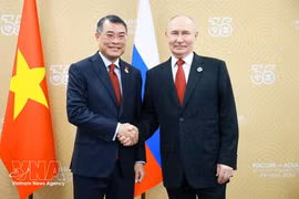 Премьер-министр Ле Минь Хынг провёл встречу с Президентом России Владимиром Путиным (Фото: ВИА)