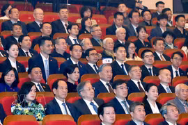 Генсекретарь, Президент То Лам принял участие в художественной программе дружбы Вьетнам – Китай (Фото: ВИА) 