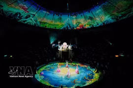 Технология 3D Mapping выводит цирковой спектакль «Горный бог и водное чудовище» на новый уровень