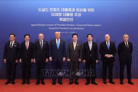 Президент Лыонг Кыонг, Президент Республики Корея Ли Чжэ Мён и лидеры экономик стран АТЭС сфотографировались вместе (Фото: ВИА)