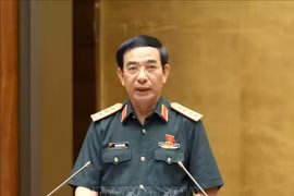 Министр обороны генерал армий Фан Ван Жанг представил проект закона об участии в миротворческих силах ООН (Фото: ВИА)