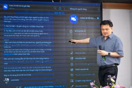 Нгуен Тхе Тан — генеральный директор VCCorp, директор по продуктам Lotus Chat поделился многими новыми функциями Lotus Chat (Фото: Вьетнам+)