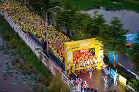 Run For Love постепенно стал привычным спортивным событием Ханоя с наступлением осени (Фото: Vietnam Airlines) 